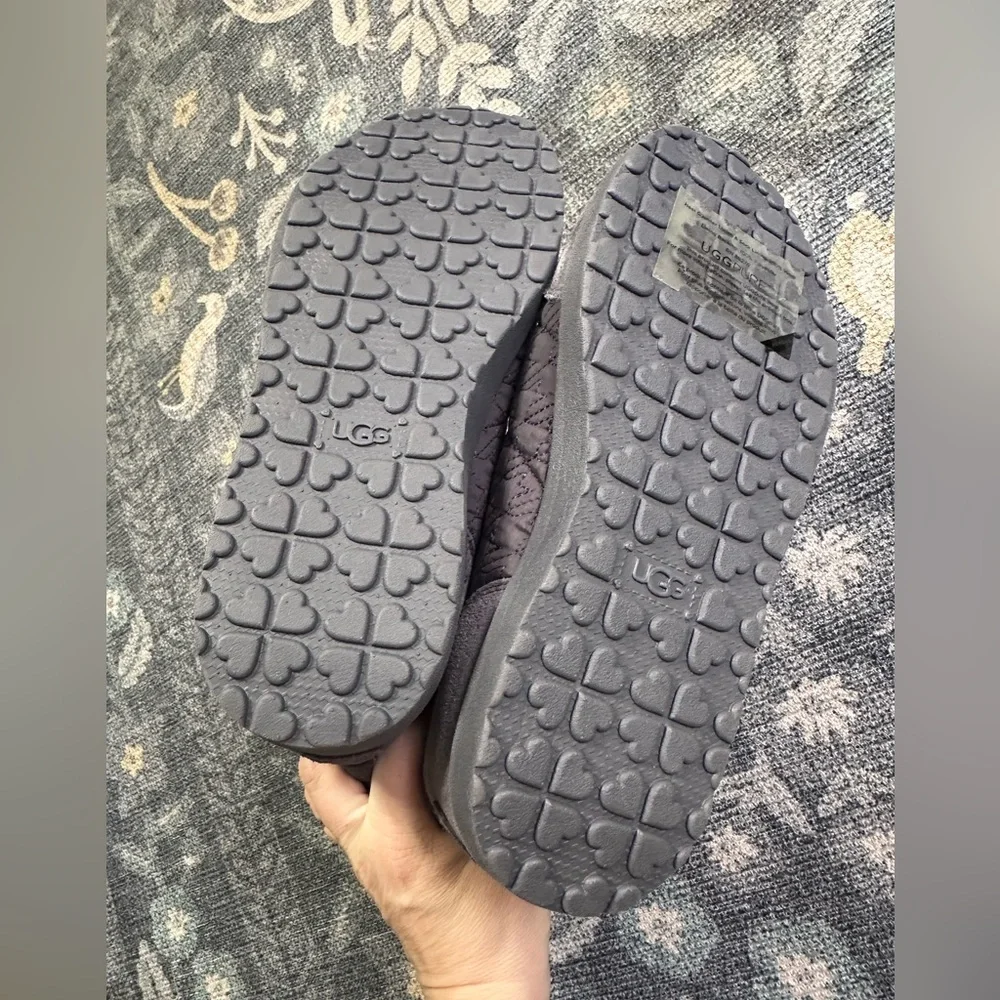 UGG Kids Quilted Purple Boots